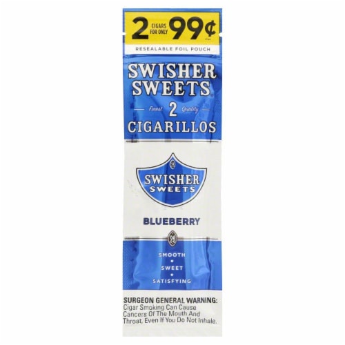 Swisher Sweet Blueberry Cigarillos Perspective: front