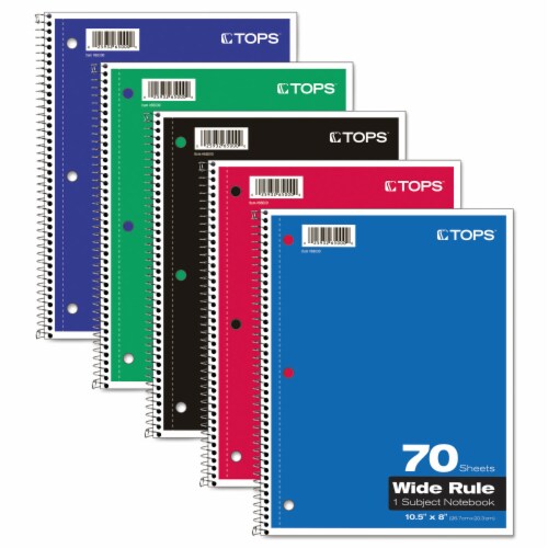 Oxford™ NOTEBOOK,1SUB,WIDE RL,WH 65000 Perspective: front