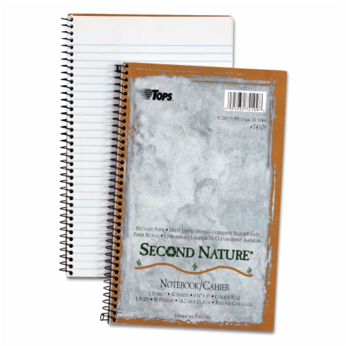 TOPS™ NOTEBOOK,WRBND,9.5X6 74109 Perspective: front