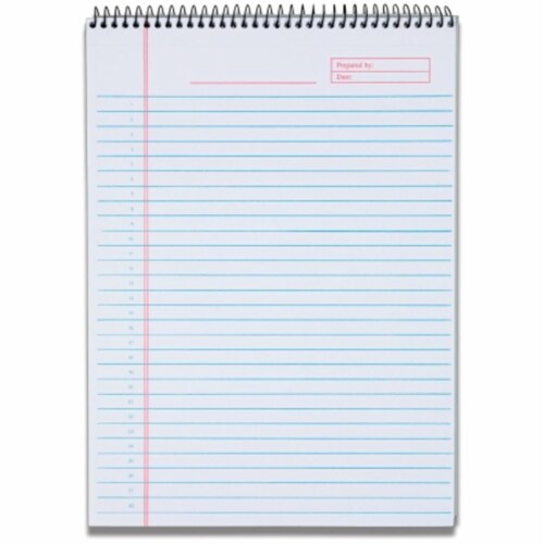 Color Notepads, Wide/Legal Rule, Orchid Cover, 70 White 8.5 x 11.75 Sheets