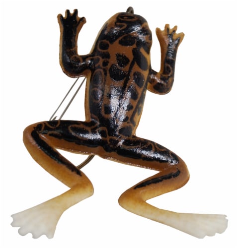 Creme 2.5 Burke Rigged Frog Bait - Brown Perspective: front