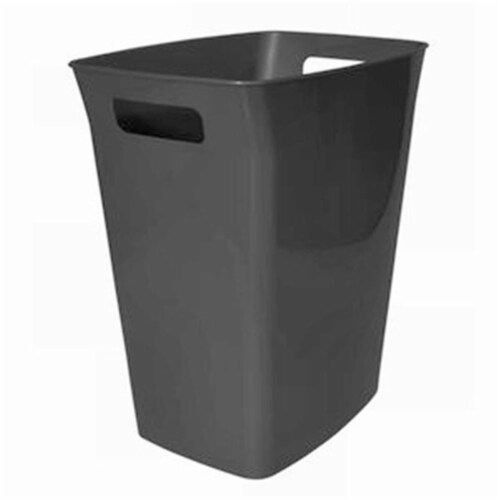 HMS 2159HFT-75BLK 6 Gallon Waste Basket -Black Pack Of 6 Perspective: front