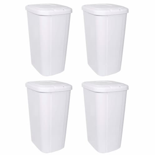Hefty Touch Lid Trashcan - White Perspective: front