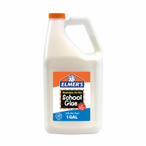 Elmer's Liquid School Glue, Washable, Great for Making Slime, 1 Gallon, 1 Count Perspective: front