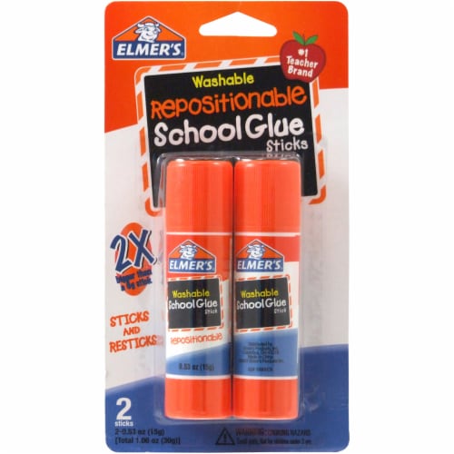 Elmer's® Repositionable School Glue Sticks, 2 ct / 0.53 oz