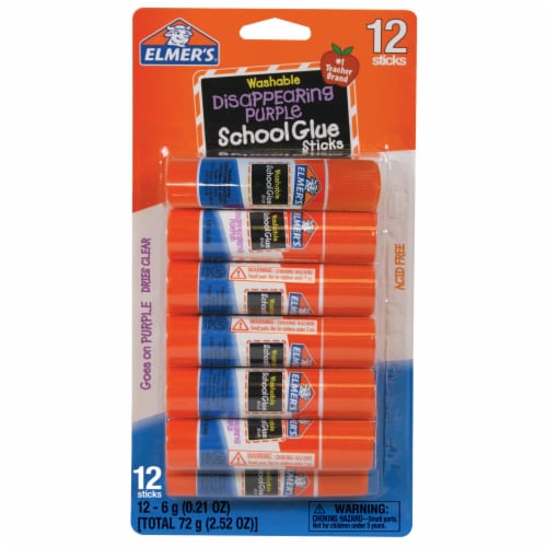 Elmer's® Washable Disappearing Purple School Glue Sticks Perspective: front