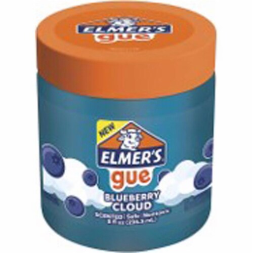 3) ELMER'S GUE 8oz PURPLE COSMIC SHIMMER + CLEAR Premade Slime Non