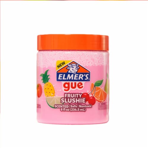 Set Of 3 Elmer's GUE 8oz Pre Made Slime, Blueberry Cloud, Scented