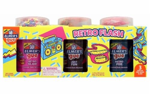 Elmer's Gue Premade Retro Flash Slime Kit 24 oz Assorted Colors 2122911 