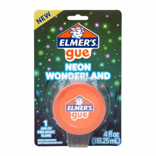 Elmer's Gue Neon Wonderland Premade Slime Perspective: front