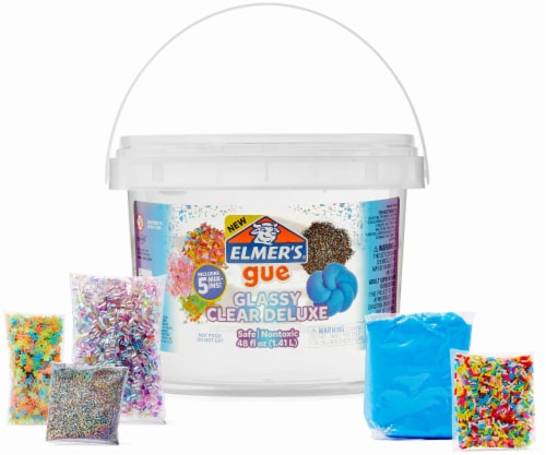 Elmer's® Gue Glassy Clear Deluxe Slime Bucket and Mix-Ins, 3 lb