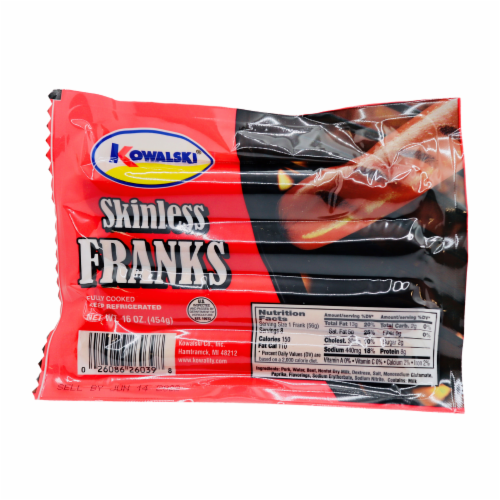 Kowalski® Skinless Franks Perspective: front
