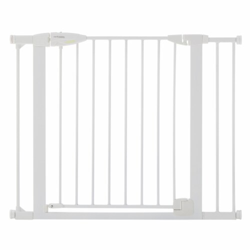North States® Auto Close Baby Gate - White Perspective: front