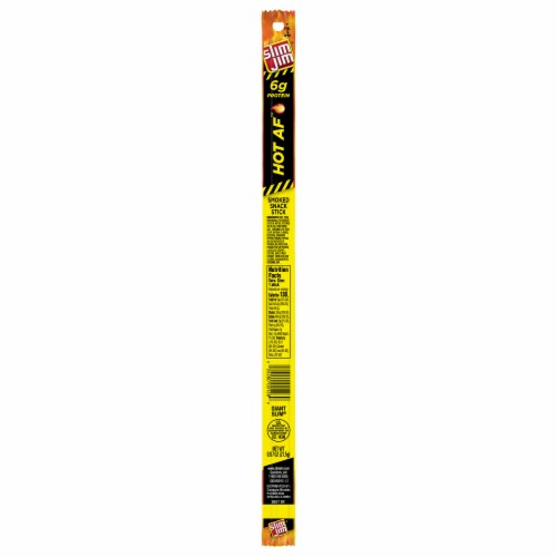Slim Jim Hot AF Beef Jerky Perspective: front