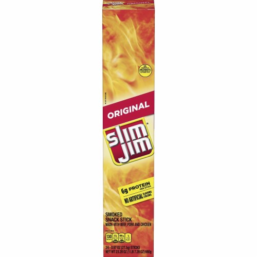 SLIM JIM Original Smoked Snack Giant Slim Perspective: front