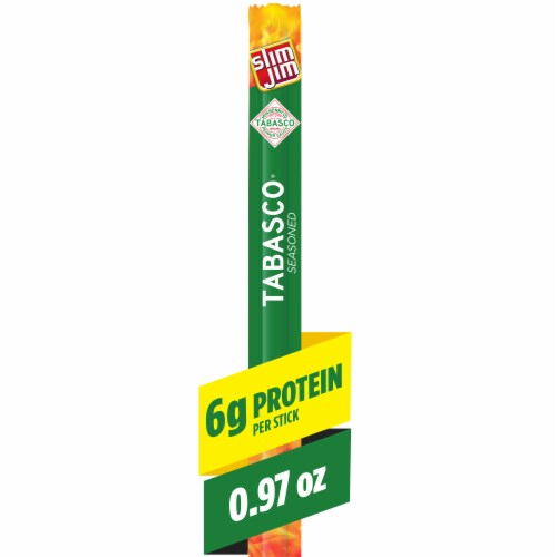 Slim Jim Giant Sized Tabasco Meat Snack Stick Perspective: front