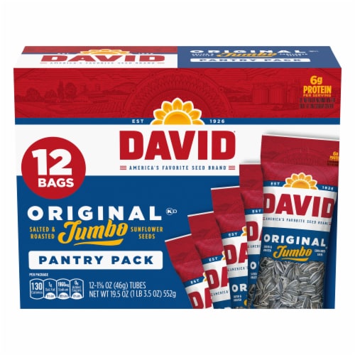 David Original Jumbo Sunflower Seeds Pantry Pack Perspective: front