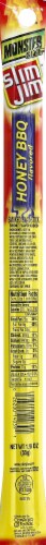 Slim Jim Monster Size Honey BBQ Flavored Perspective: front