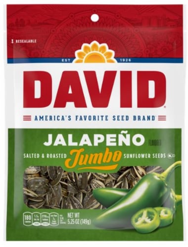 David® Jalapeno Hot Salsa Sunflower Seeds Perspective: front