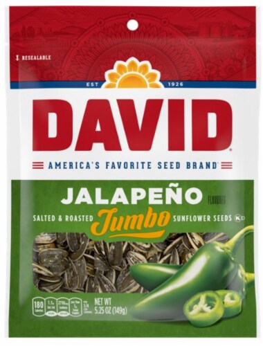 David® Jalapeno Hot Salsa Sunflower Seeds Perspective: front