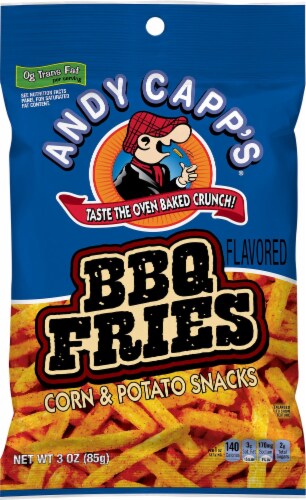Andy Capp's Barbeque Fries Chip Perspective: front