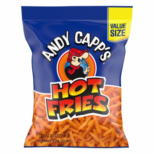 Andy Capp's® Hot Fries Chips Big Bag Perspective: front