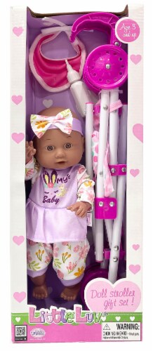 Uneeda Little Love Doll Stroller Gift Set Perspective: front
