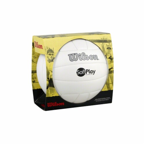 Wilson Soft Play Volleyball - White Perspective: front