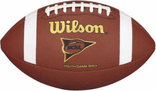 Wilson NCAA Youth Composite Football - Brown Perspective: front