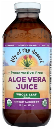 Lily of the Desert Preservative Free Whole Leaf Aloe Vera Juice Perspective: front