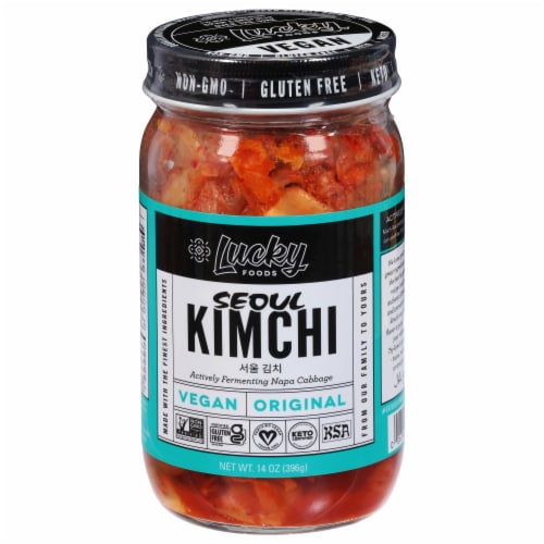 Lucky Foods Seoul Vegan All Natural Kimchi Perspective: front