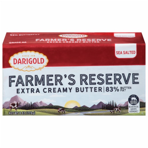 Darigold Farmer's Reserve Extra Creamy Sea Salted Butter Sticks Perspective: front