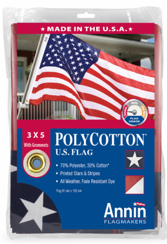 Annin Flagmakers American Flag Perspective: front