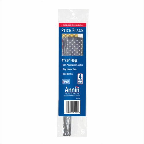 Annin Flagmakers Hand American Flags Perspective: front