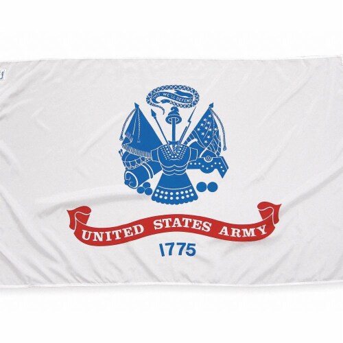 U.S. Army Military Flag 3x5 ft. Nylon SolarGuard Nyl-Glo Perspective: front