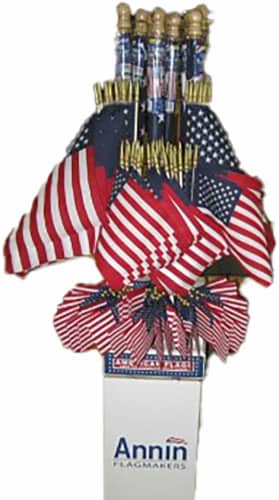 Annin Flagmakers American Flag Kit with Wood Pole Perspective: front