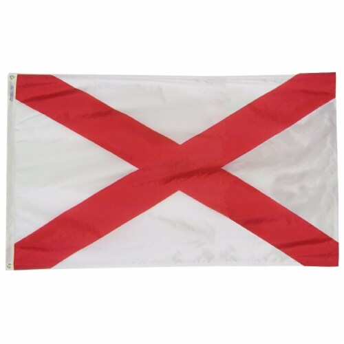 Annin Flags Nylon SolarGuard Alabama State Flag Perspective: front