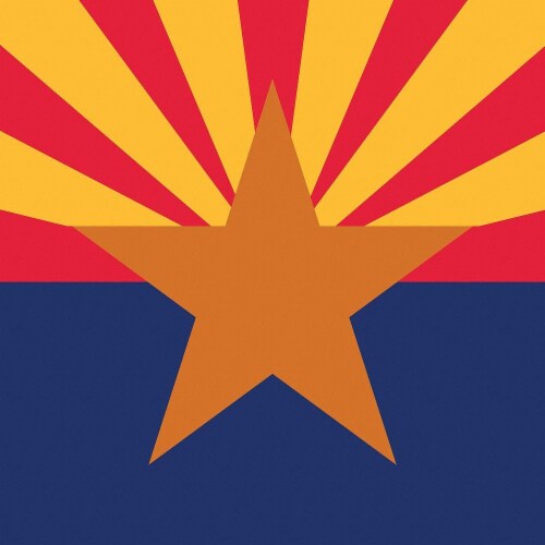 Annin Flagmakers Arizona State Flag Perspective: front