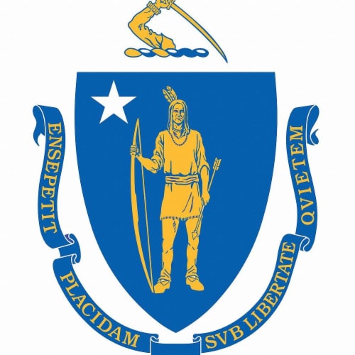Annin Flags Nylon SolarGaurd Massachusetts State Flag Perspective: front
