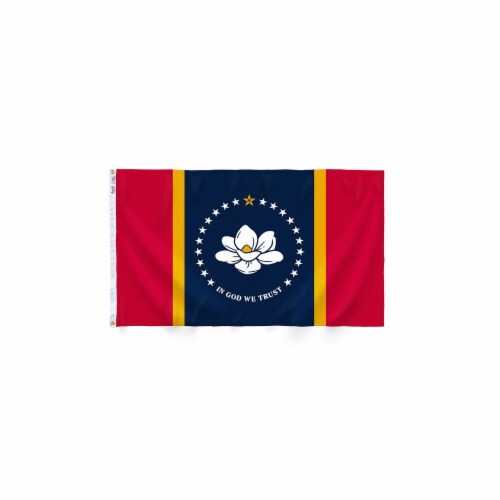 Annin Flags Nylon SolarGaurd Mississippi State Flag Perspective: front