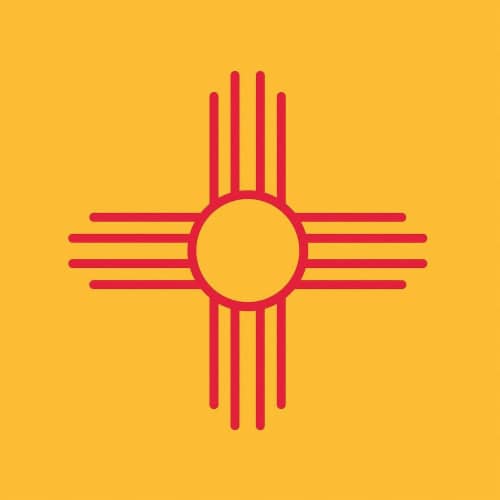 Annin Flagmakers New Mexico State Flag Perspective: front