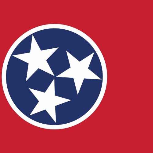 Annin Flags Nylon SolarGuard Tennessee State Flag Perspective: front