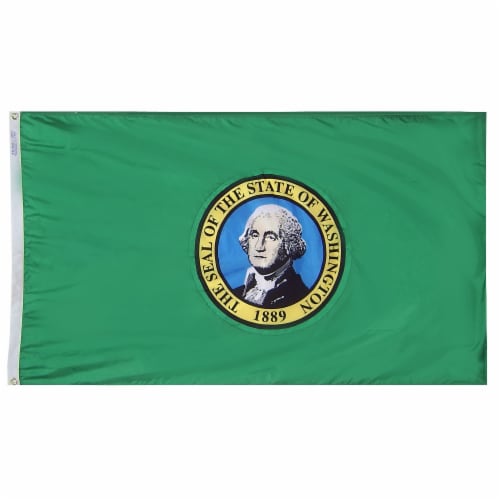 Annin Flagmakers Washington State Flag Perspective: front