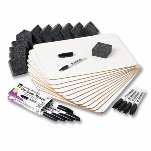 Charles Leonard  Magnetic Dry-Erase Whiteboard Markers - Black & White Perspective: front