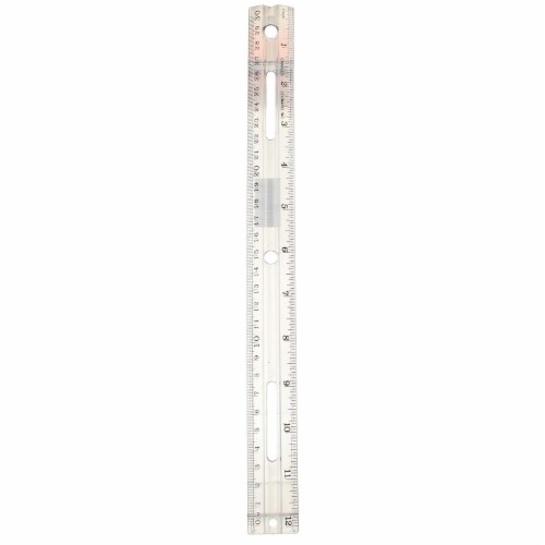 Charles Leonard Inc Beveled Edge Clear Ruler, 1 - Fry's Food Stores