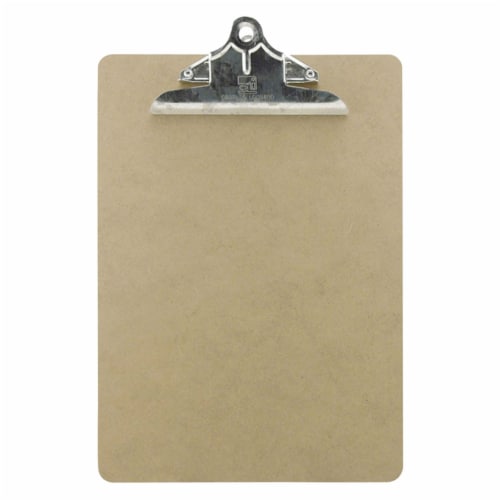 Clipboard Masonite Hardboard 9 W x 13 L Brown CHL89243 Perspective: front