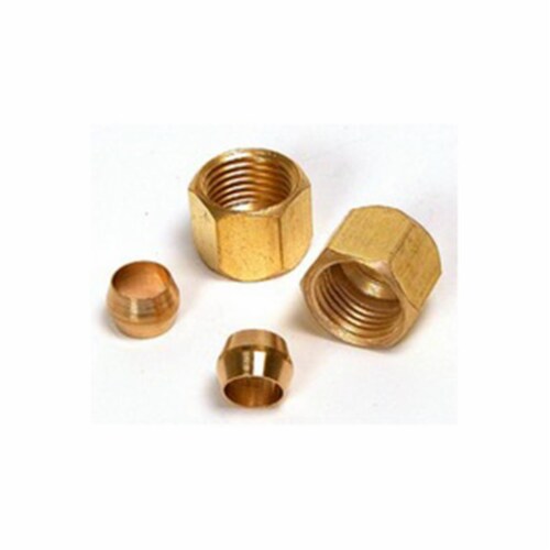 Dial Mfg Inc 9311 0.25 in. Brass Fitting Sleeve & Nut Perspective: front