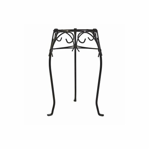 CobraCo MG1121-BZ 21 in. Bronze Scroll Style Plant Stand - Kingston Perspective: front
