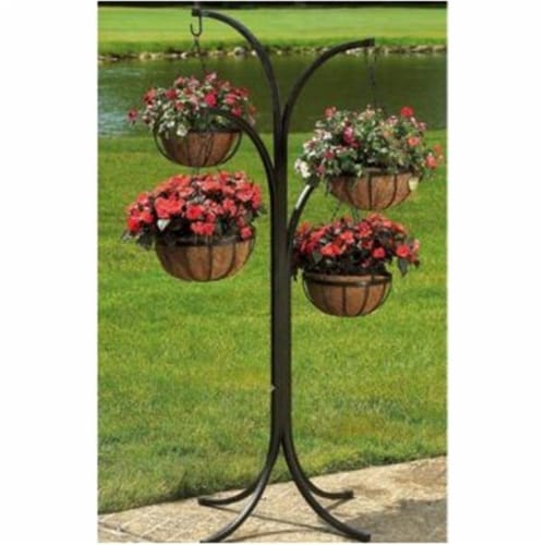Woodstream Coropration HB4T-A 4 Arm Tree with Hanging Baskets Perspective: front