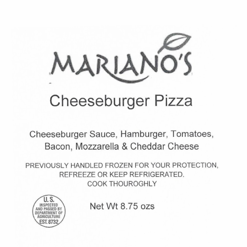Mariano's Cheeseburger Pizza Perspective: front